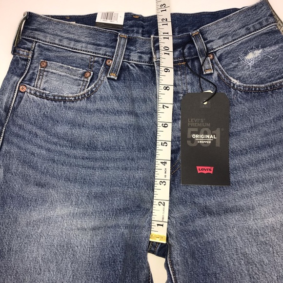 Levi's 501 Wedgie Cropped Selvedge Jeans Big E - Picture 8 of 8